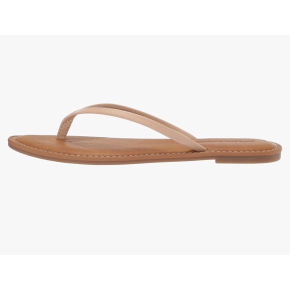 NEW Amazon Essentials Thong Sandal Beige Flat Casual Summer Beach Size 7 - Picture 2 of 8